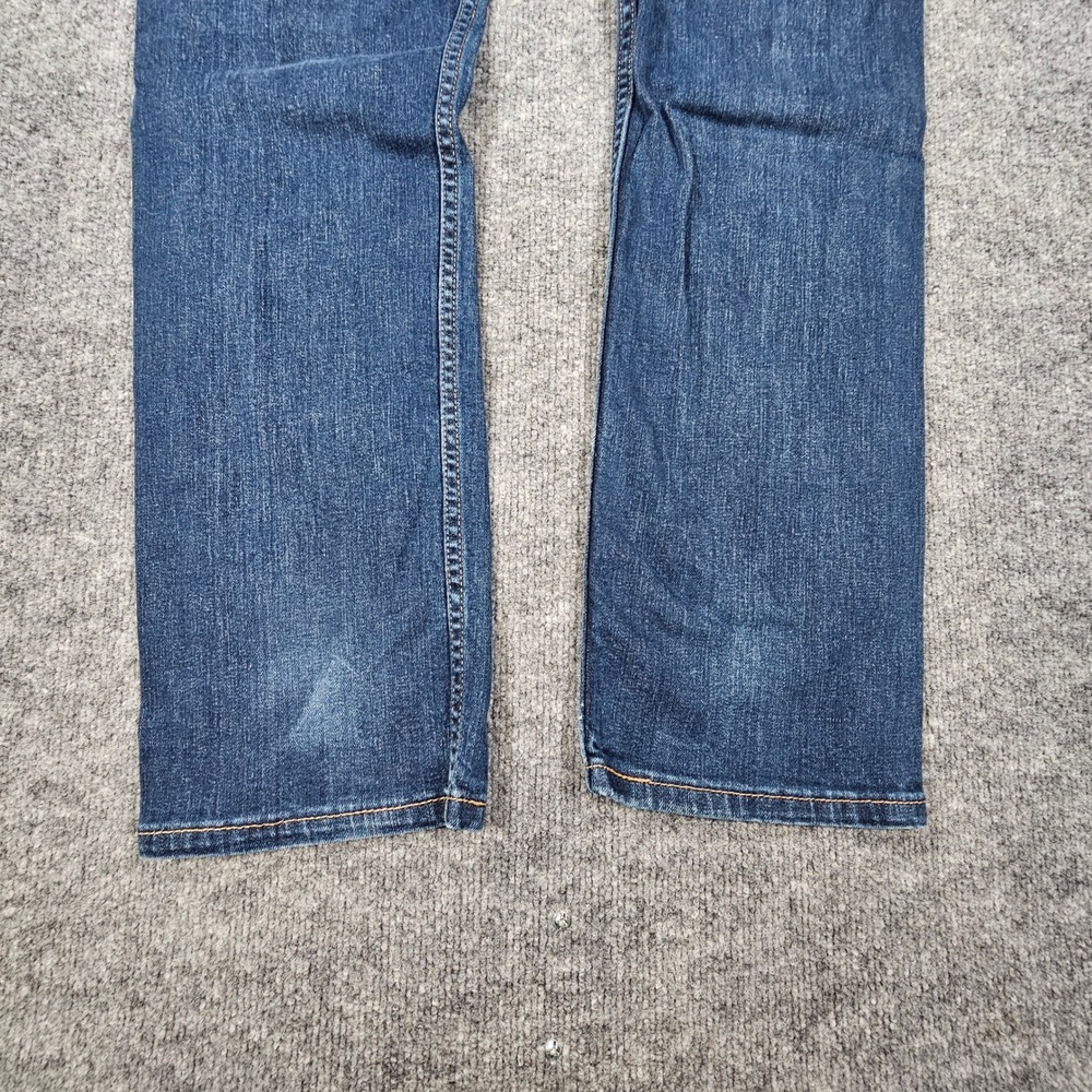 Levi's 513 Slim Straight Jeans Men 36x32 Dark Wash Blue Stretch Denim 085130183 - Picture 8 of 11
